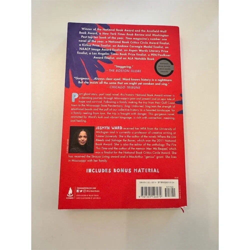 Sing, Unburied, Sing by Jesmyn Ward Hardcover National Book Award Winner